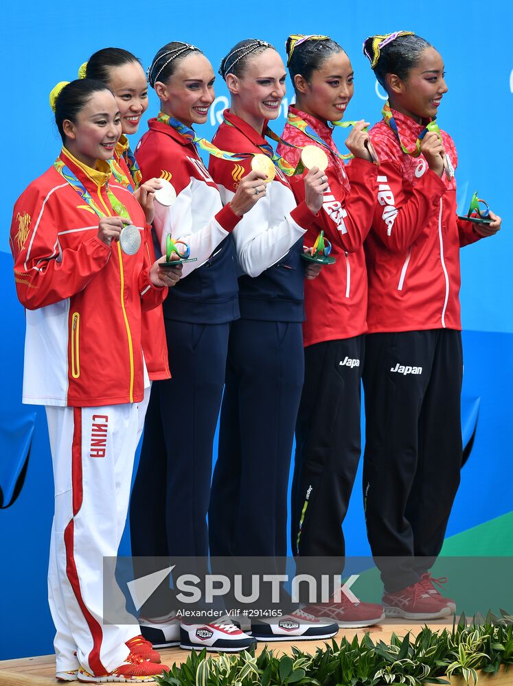 2016 Summer Olympics. Synchronized swimming duets. Free routine. Final
