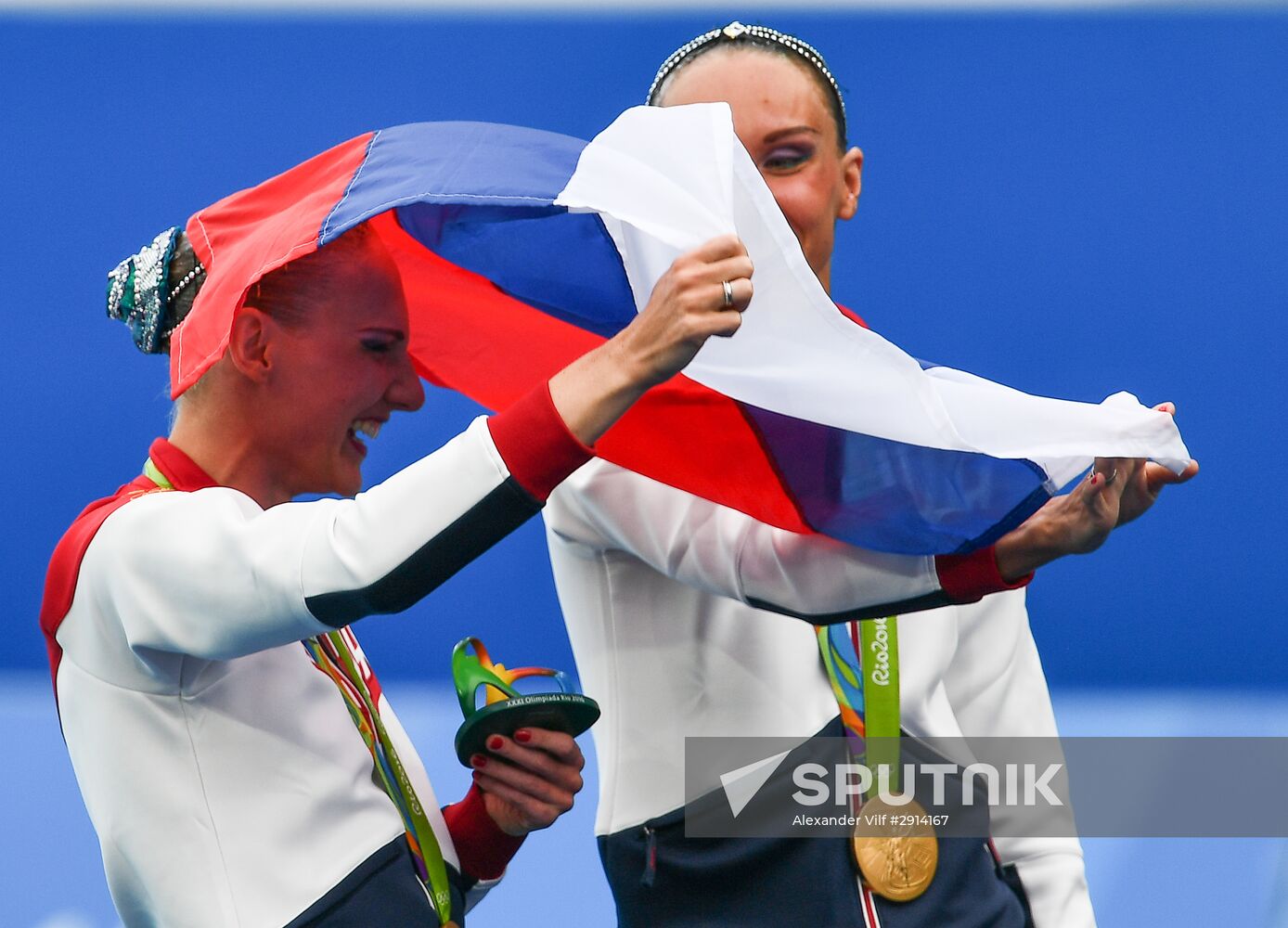2016 Summer Olympics. Synchronized swimming duets. Free routine. Final
