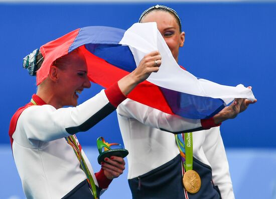 2016 Summer Olympics. Synchronized swimming duets. Free routine. Final