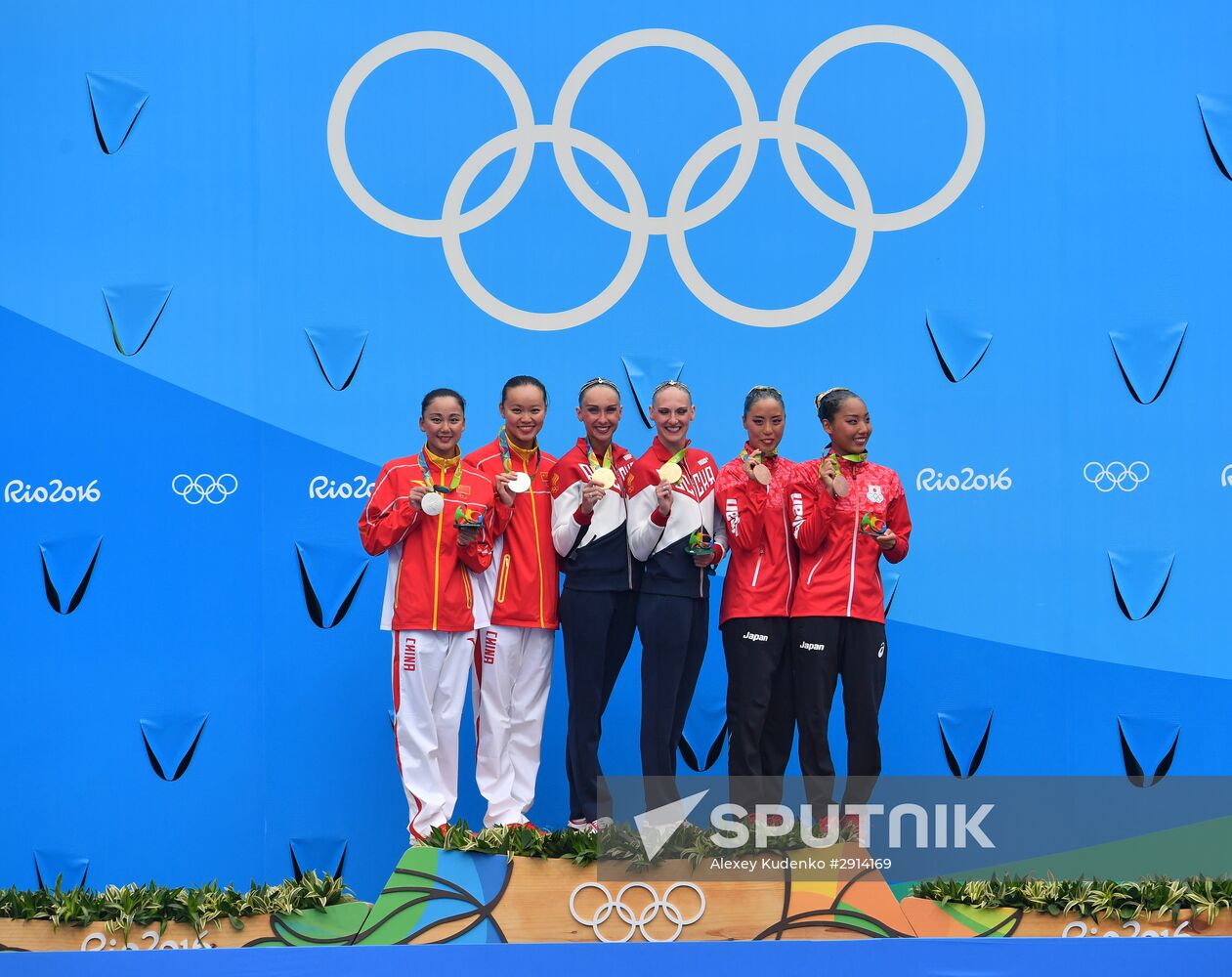 2016 Summer Olympics. Synchronized swimming duets. Free routine. Final