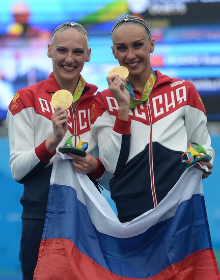 2016 Summer Olympics. Synchronized swimming duets. Free routine. Final