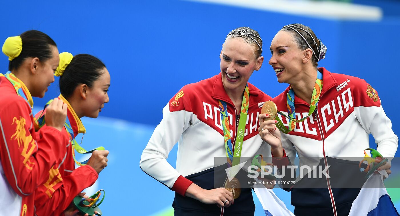 2016 Summer Olympics. Synchronized swimming duets. Free routine. Final