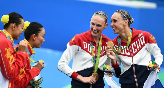 2016 Summer Olympics. Synchronized swimming duets. Free routine. Final