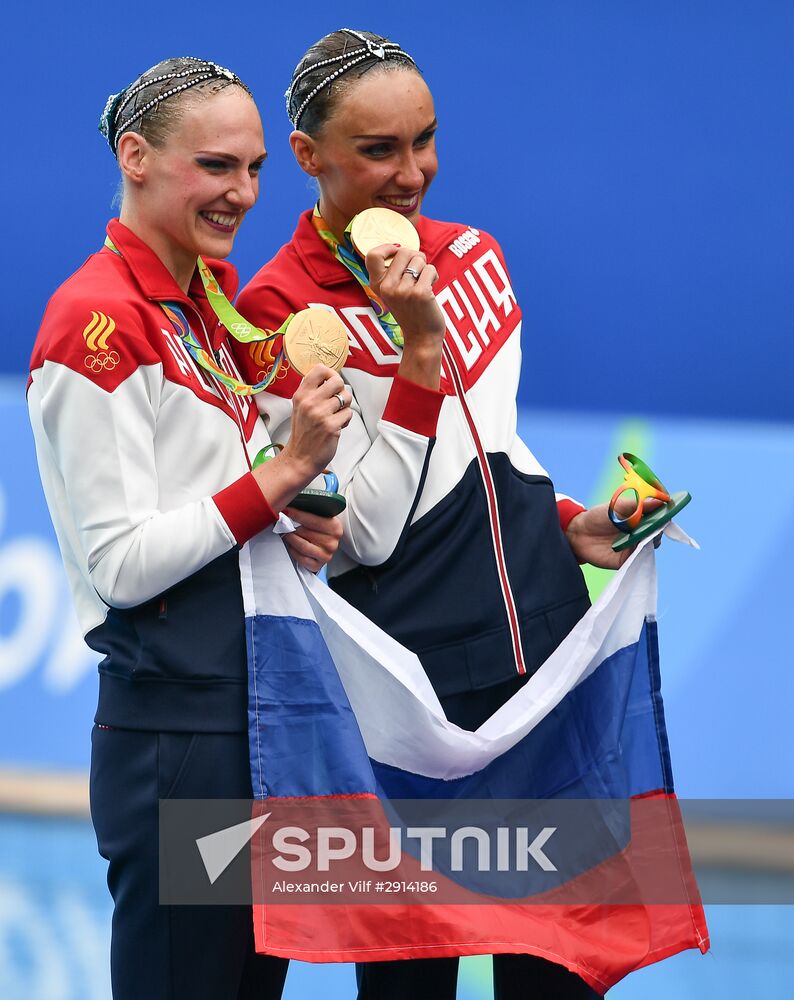 2016 Summer Olympics. Synchronized swimming duets. Free routine. Final