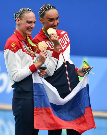 2016 Summer Olympics. Synchronized swimming duets. Free routine. Final