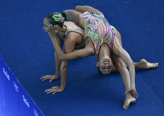 2016 Summer Olympics. Synchronized swimming duets. Free routine. Final