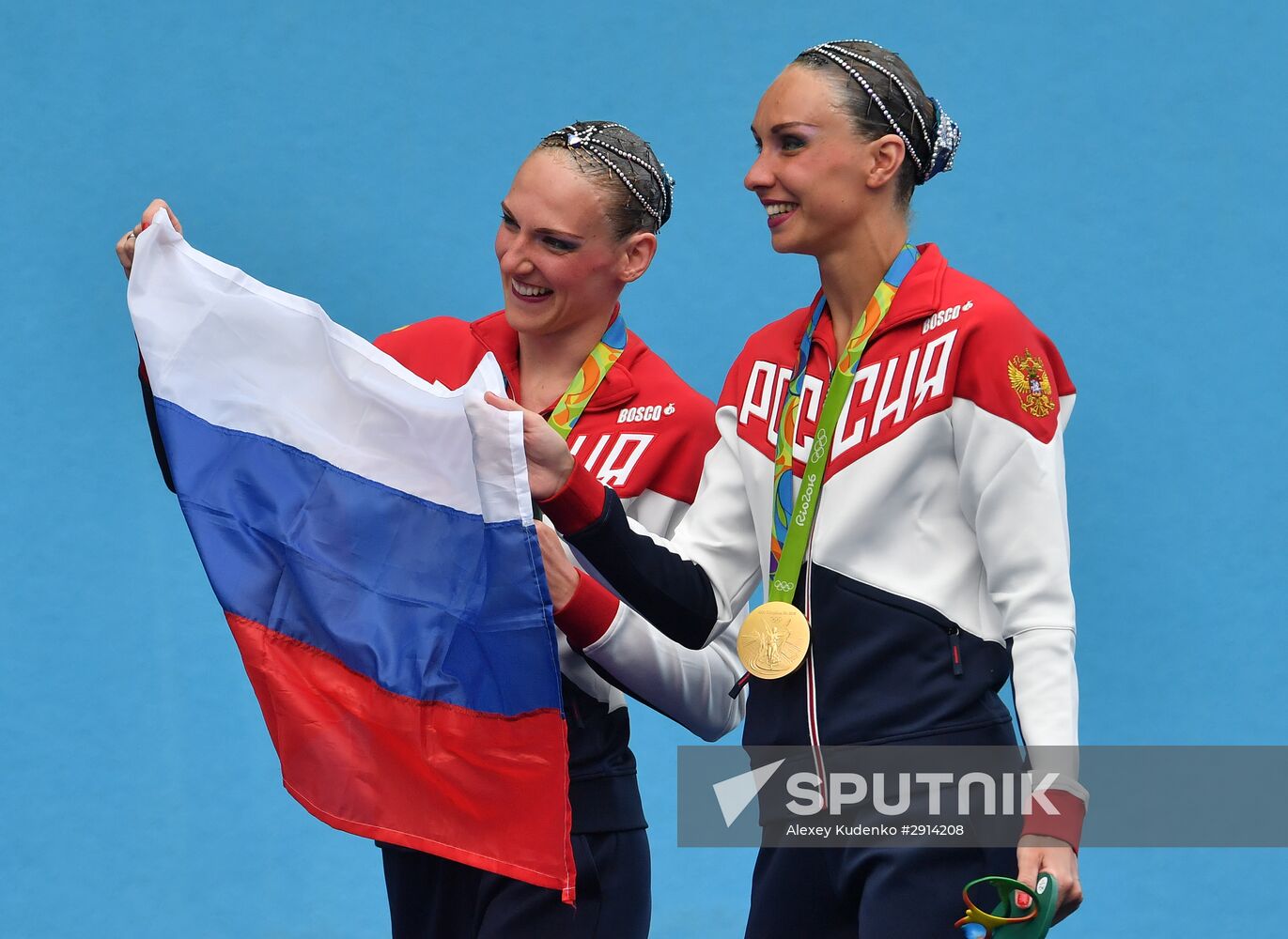 2016 Summer Olympics. Synchronized swimming duets. Free routine. Final