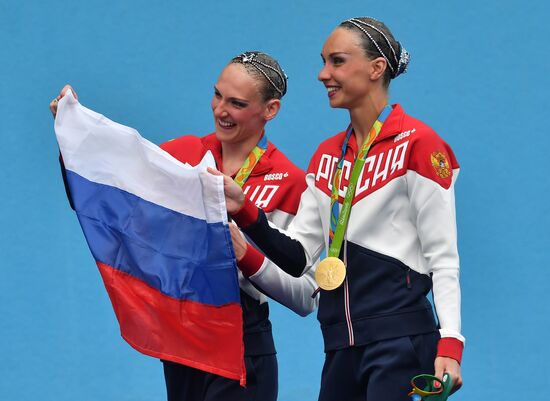 2016 Summer Olympics. Synchronized swimming duets. Free routine. Final