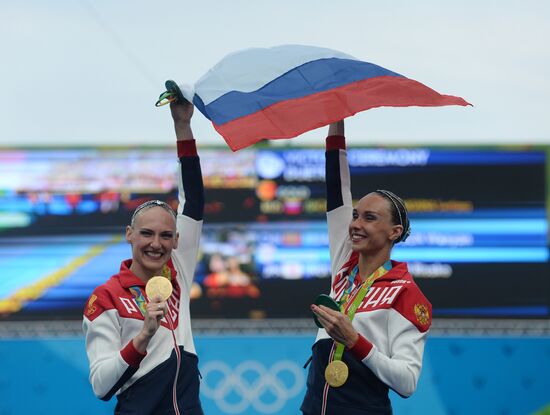 2016 Summer Olympics. Synchronized swimming duets. Free routine. Final