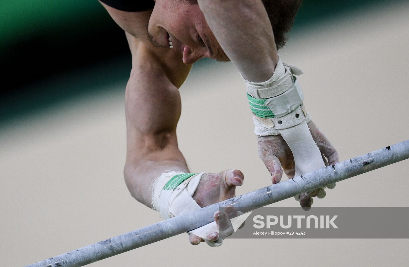 2016 Olympics. Artistic gymnastics. Men. Horizontal bar