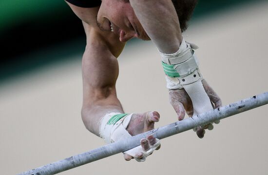 2016 Olympics. Artistic gymnastics. Men. Horizontal bar