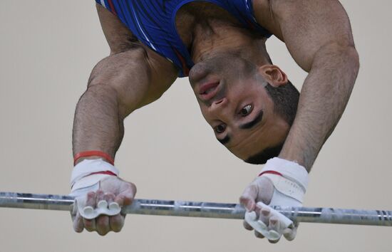 2016 Olympics. Artistic gymnastics. Men. Horizontal bar