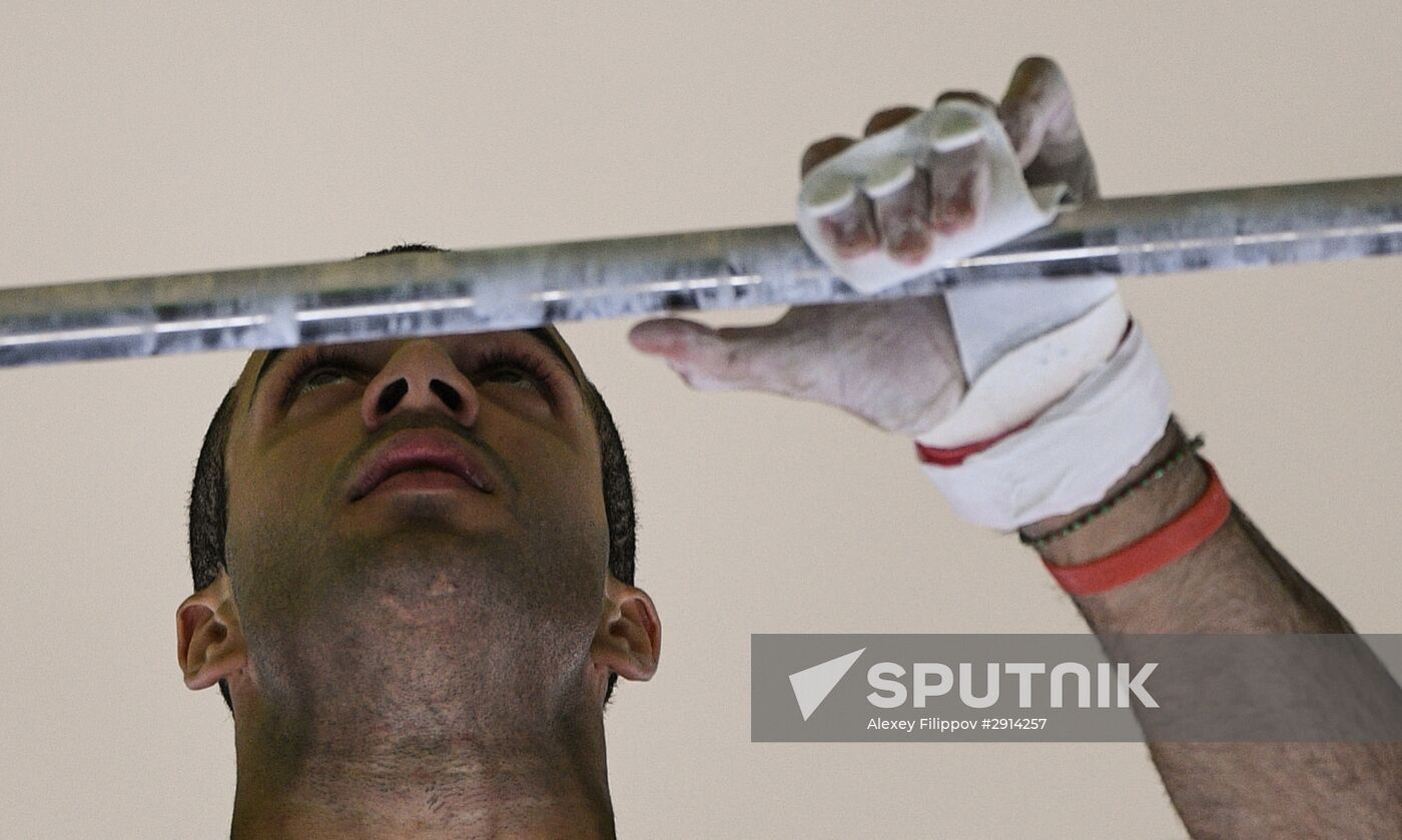 2016 Olympics. Artistic gymnastics. Men. Horizontal bar