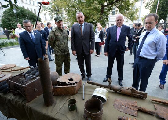 Deputy Prime Minister Dmitry Rogozin attends opening of Russian Military History Society's camp