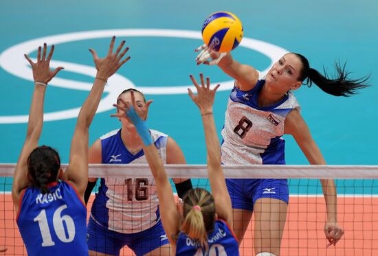 2016 Summer Olympics. Volleyball. Women. Russia vs. Serbia
