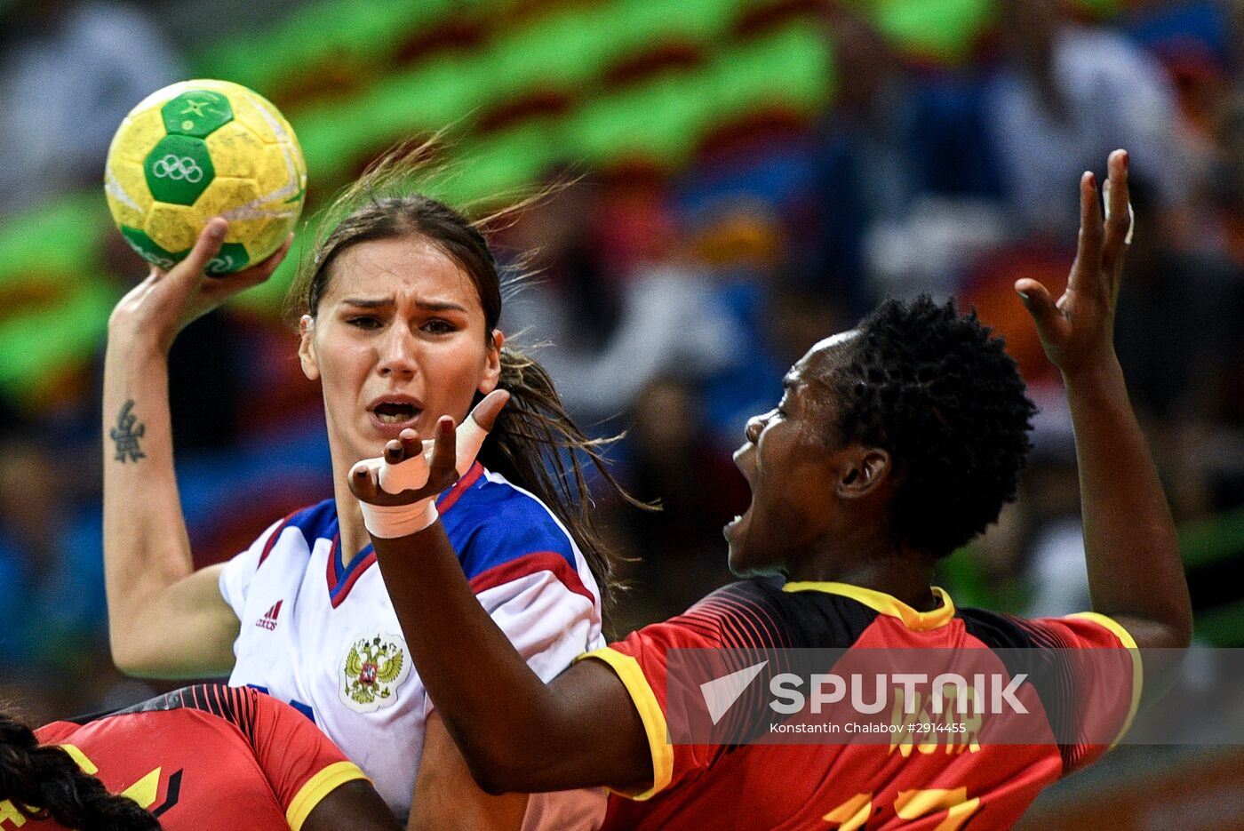 2016 Summer Olympics. Handball. Women. Russia vs. Angola