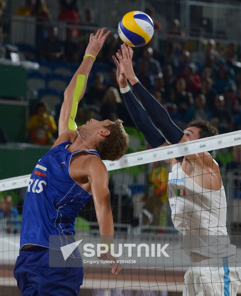 2016 Summer Olympics. Beach volleyball. Semifinals. Semyonov / Krasilnikov vs. Lupo / Nicolai