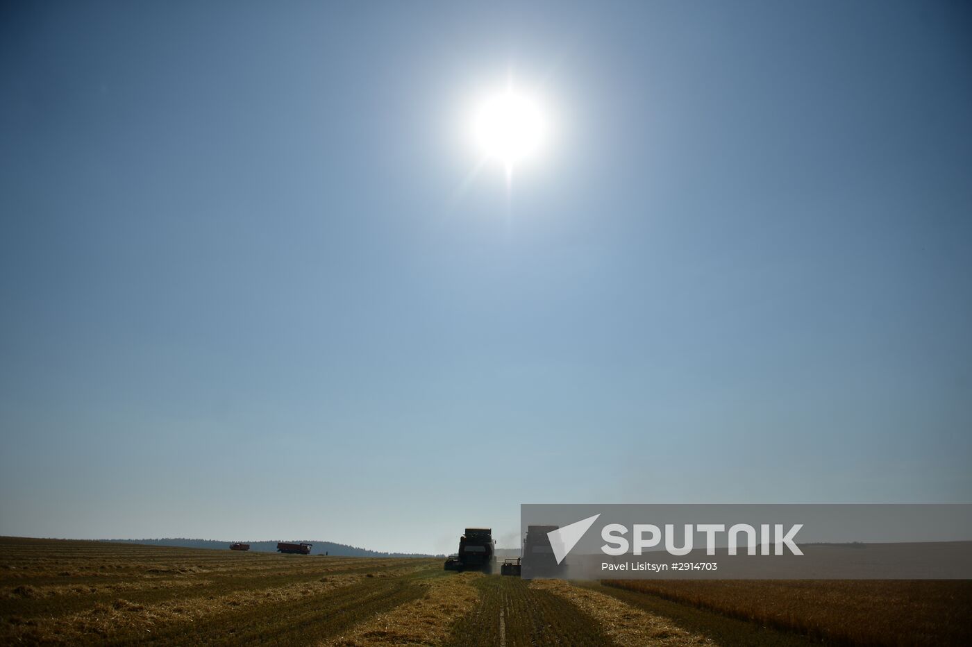 Crops harvesting in Sverdlovsk Region