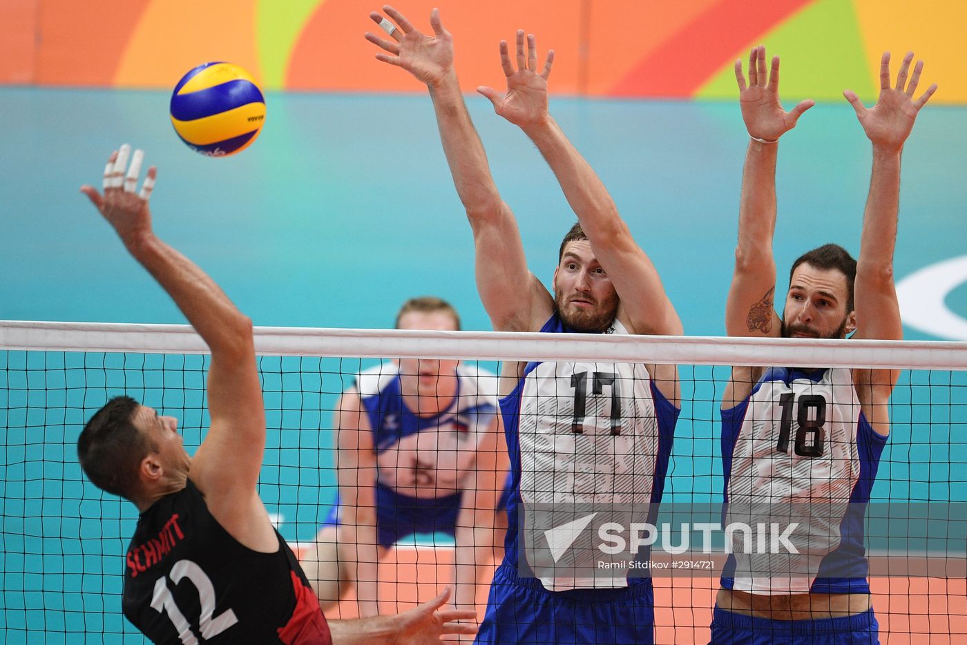 The 2016 Summer Olympics. Volleyball. Men. Canada vs. Russia