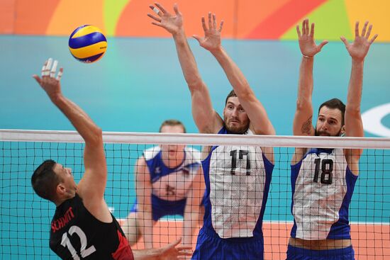 The 2016 Summer Olympics. Volleyball. Men. Canada vs. Russia