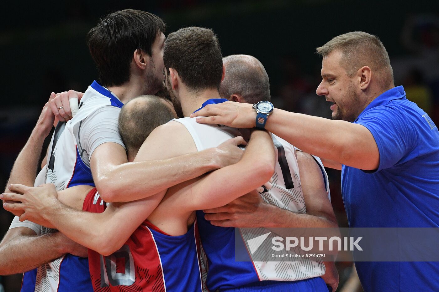 The 2016 Summer Olympics. Volleyball. Men. Canada vs. Russia