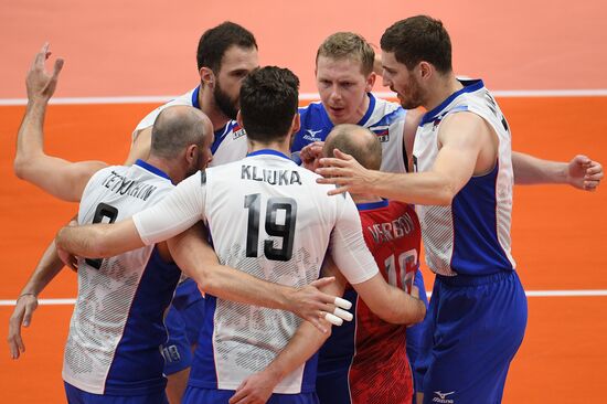 The 2016 Summer Olympics. Volleyball. Men. Canada vs. Russia