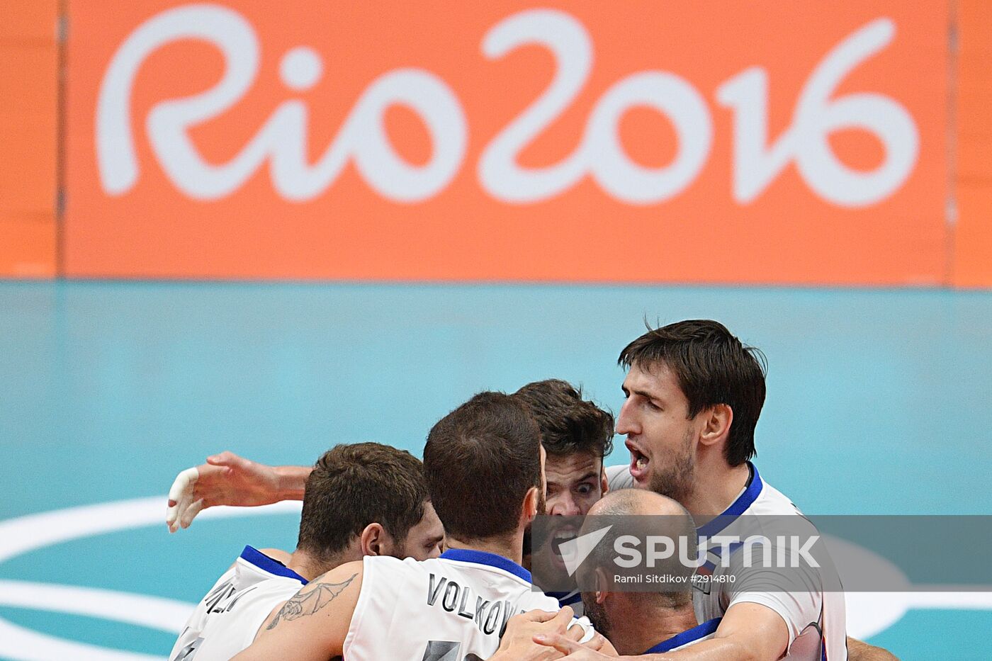 The 2016 Summer Olympics. Volleyball. Men. Canada vs. Russia