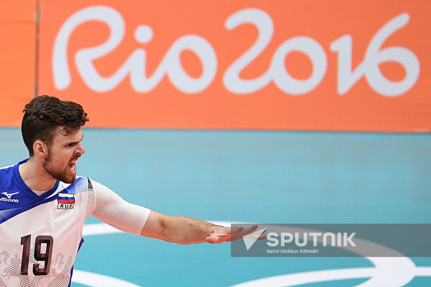 The 2016 Summer Olympics. Volleyball. Men. Canada vs. Russia
