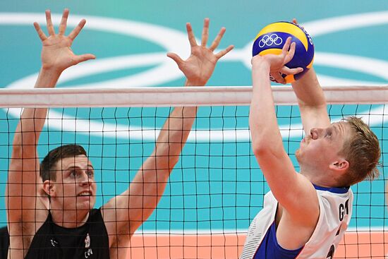 The 2016 Summer Olympics. Volleyball. Men. Canada vs. Russia