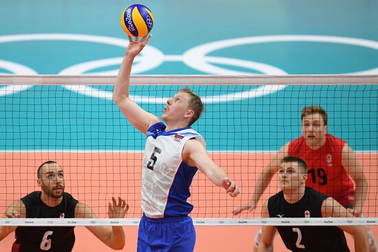 The 2016 Summer Olympics. Volleyball. Men. Canada vs. Russia
