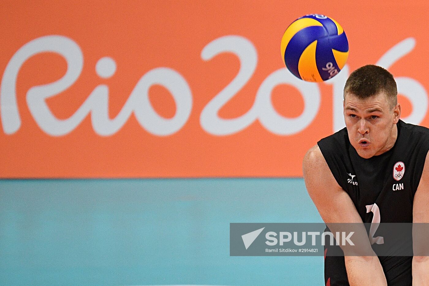 The 2016 Summer Olympics. Volleyball. Men. Canada vs. Russia