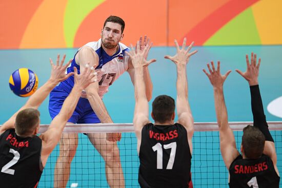 The 2016 Summer Olympics. Volleyball. Men. Canada vs. Russia