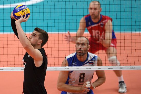 The 2016 Summer Olympics. Volleyball. Men. Canada vs. Russia