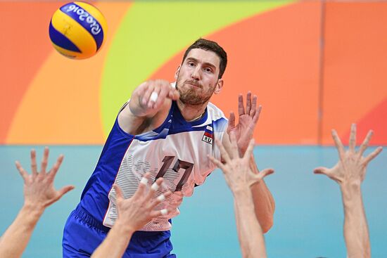 The 2016 Summer Olympics. Volleyball. Men. Canada vs. Russia