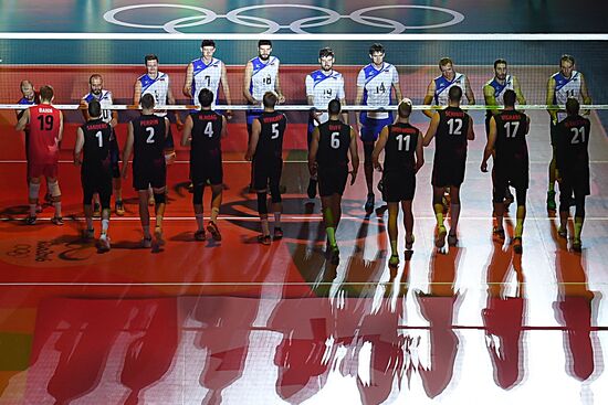 The 2016 Summer Olympics. Volleyball. Men. Canada vs. Russia