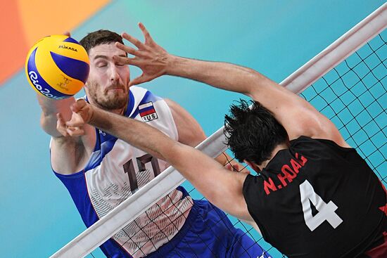 The 2016 Summer Olympics. Volleyball. Men. Canada vs. Russia
