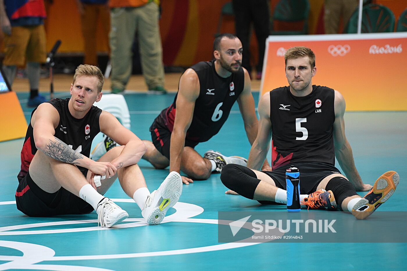The 2016 Summer Olympics. Volleyball. Men. Canada vs. Russia