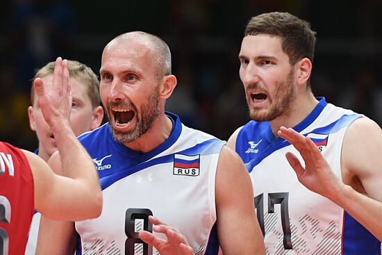 The 2016 Summer Olympics. Volleyball. Men. Canada vs. Russia