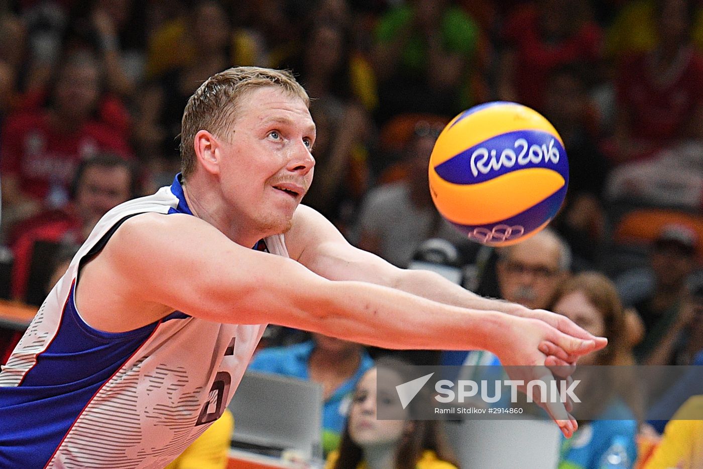 The 2016 Summer Olympics. Volleyball. Men. Canada vs. Russia