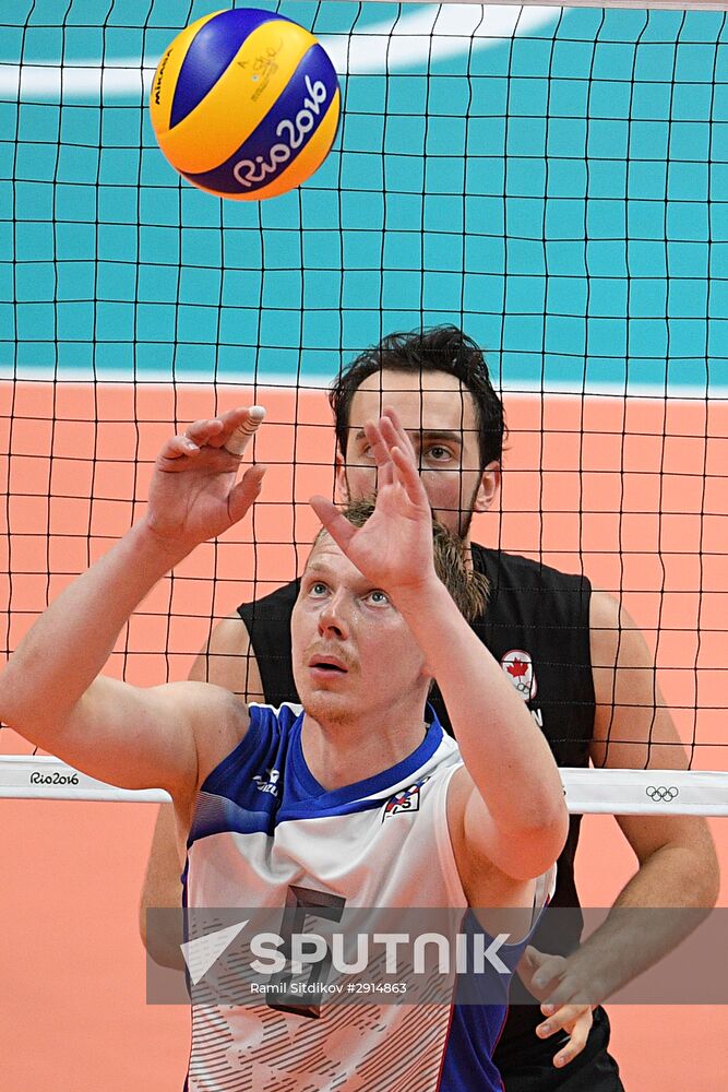 The 2016 Summer Olympics. Volleyball. Men. Canada vs. Russia