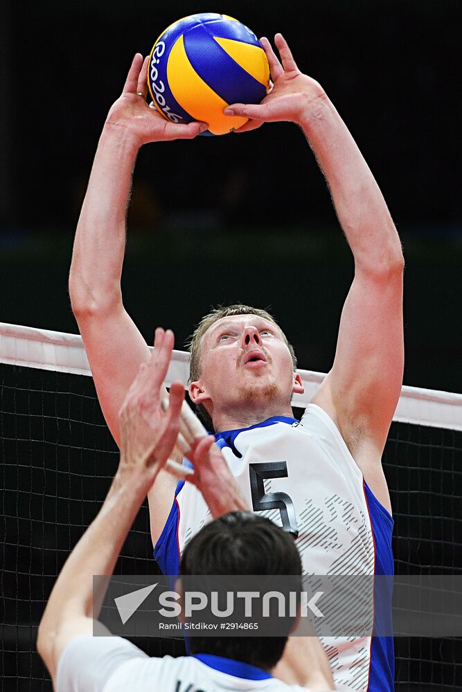 The 2016 Summer Olympics. Volleyball. Men. Canada vs. Russia