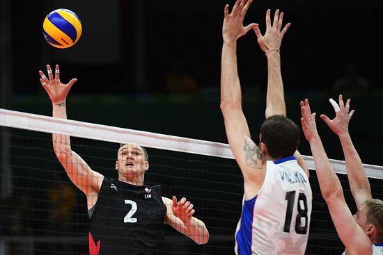 The 2016 Summer Olympics. Volleyball. Men. Canada vs. Russia