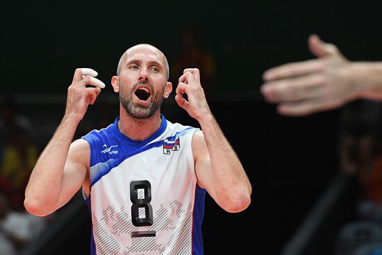 The 2016 Summer Olympics. Volleyball. Men. Canada vs. Russia
