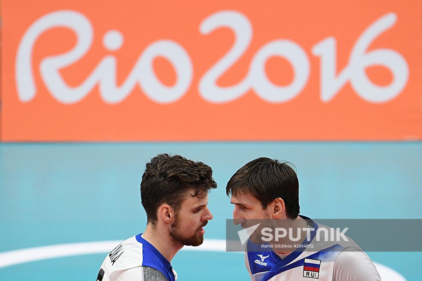 The 2016 Summer Olympics. Volleyball. Men. Canada vs. Russia