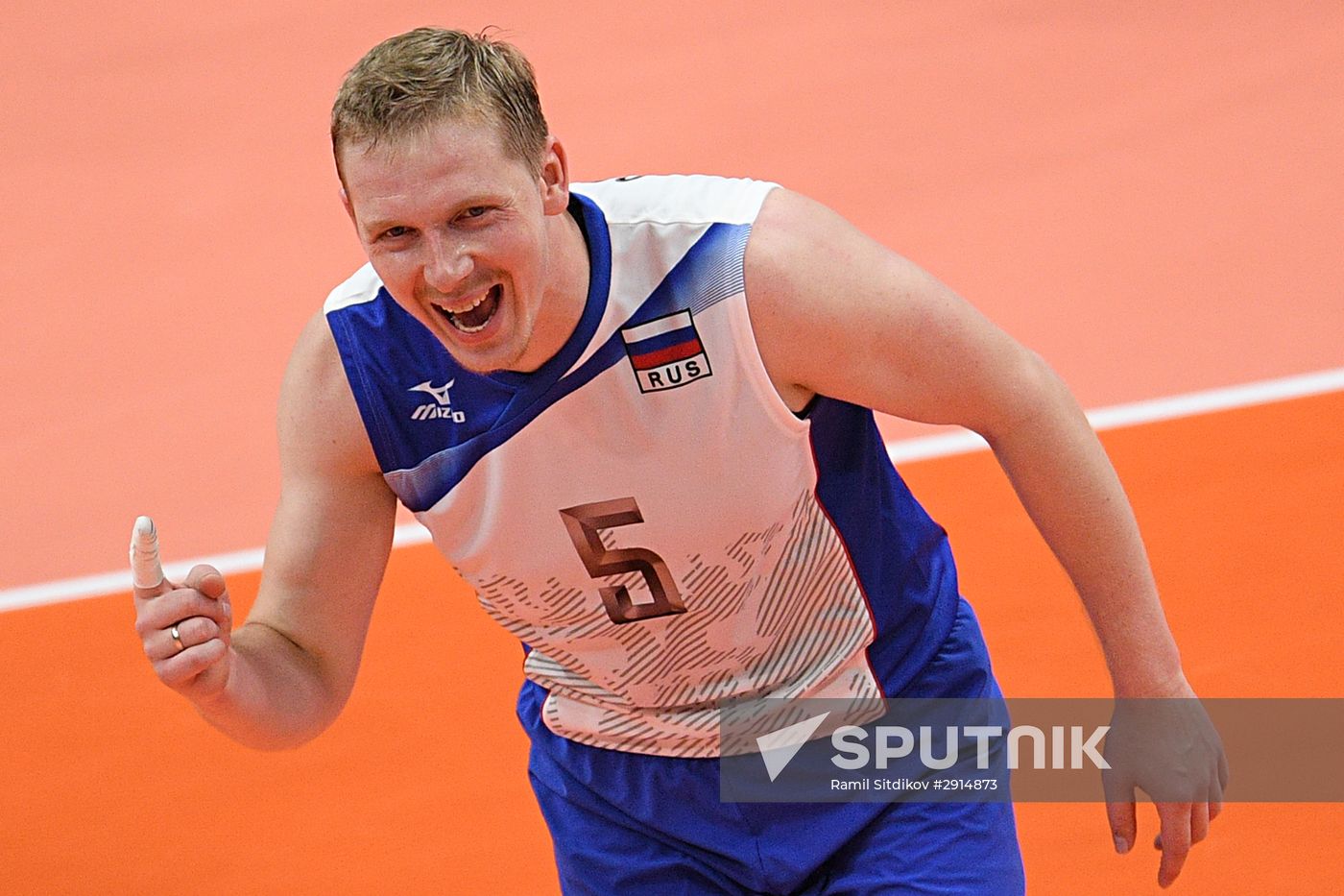The 2016 Summer Olympics. Volleyball. Men. Canada vs. Russia