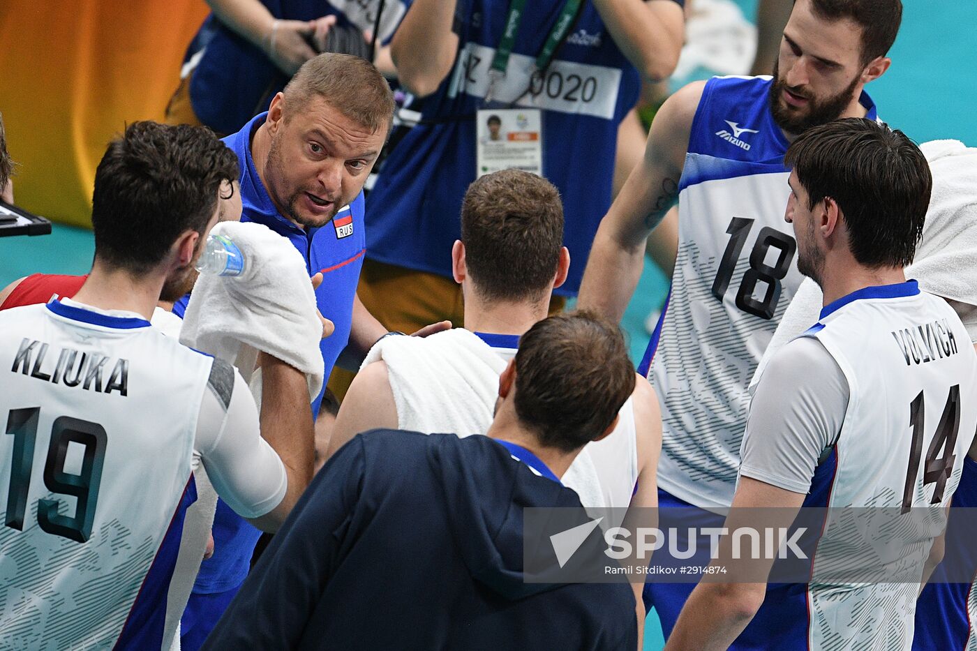 The 2016 Summer Olympics. Volleyball. Men. Canada vs. Russia