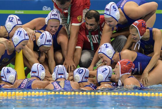 2016 Summer Olympics. Women's water polo. Russia vs. Italy