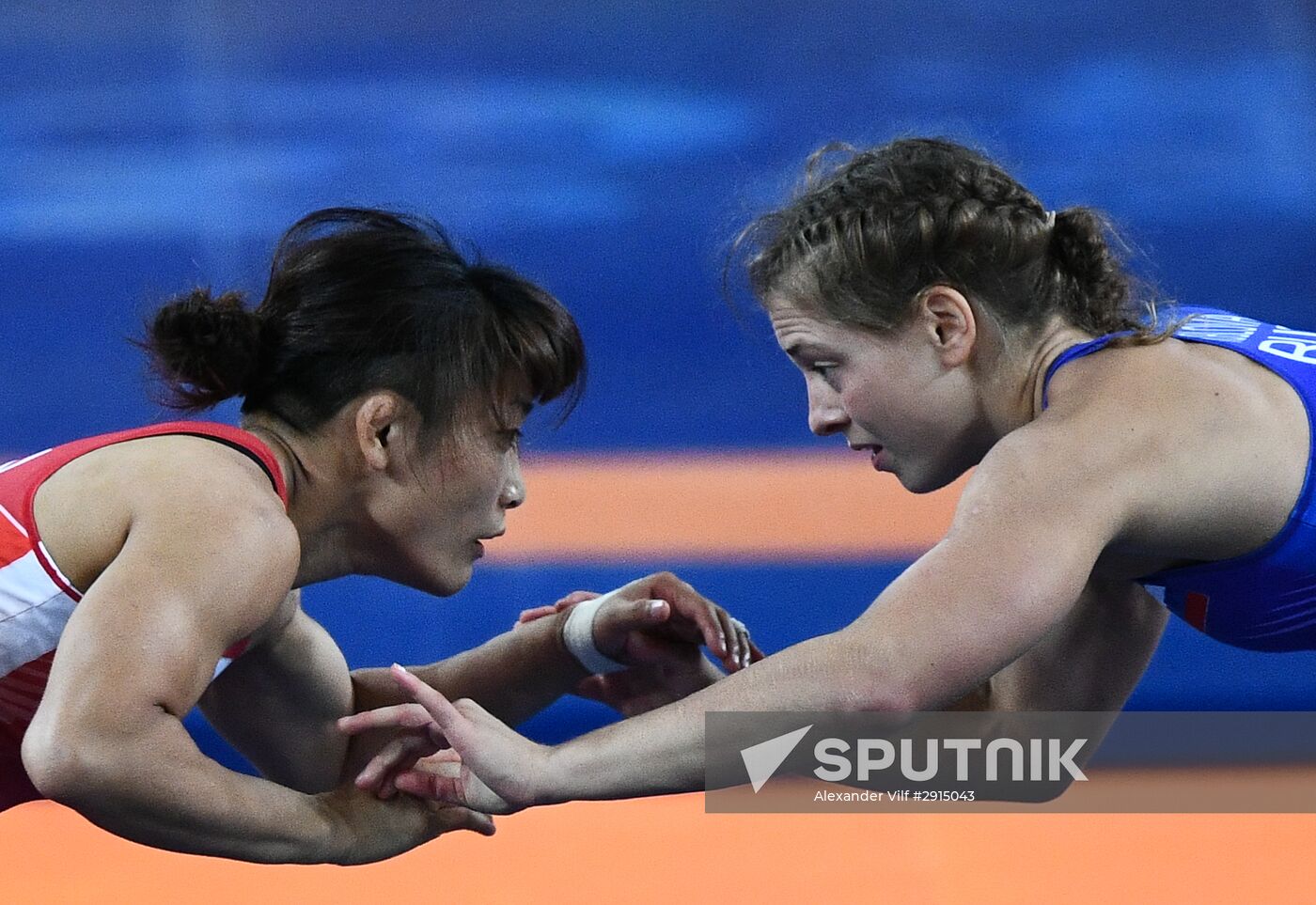 2016 Summer Olympics. Freestyle wrestling. Women. Day One