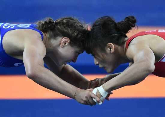 2016 Summer Olympics. Freestyle wrestling. Women. Day One