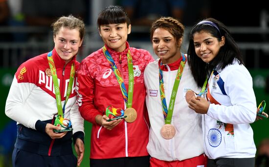 2016 Summer Olympics. Freestyle wrestling. Women. Day One